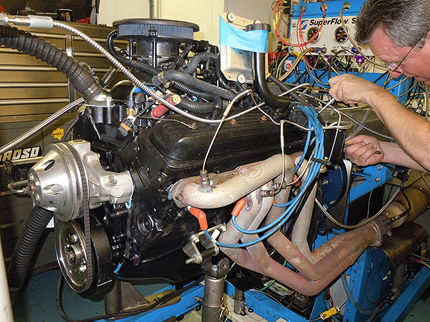 The Port-engine on the Dynamometer at Maryland Performance, 10APR13